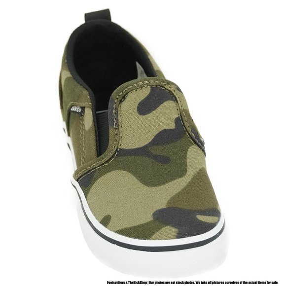 VANS Asher V (Camo) Toddler Sneakers - Picture 2 of 7